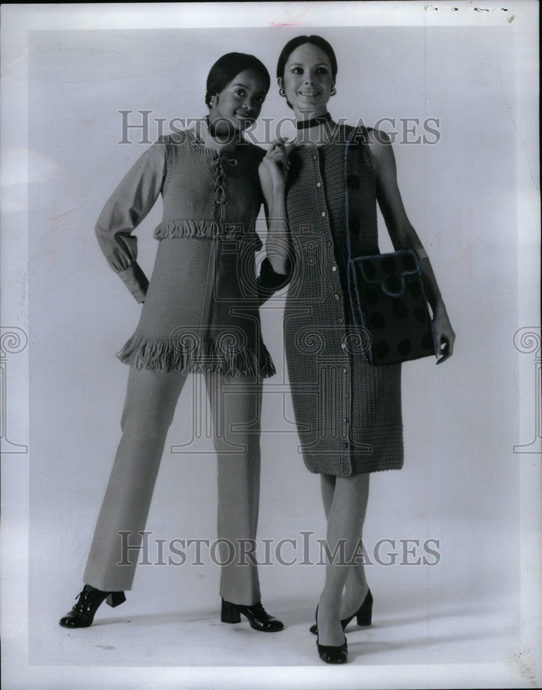 1971 Press Photo knit crochet spring - Historic Images