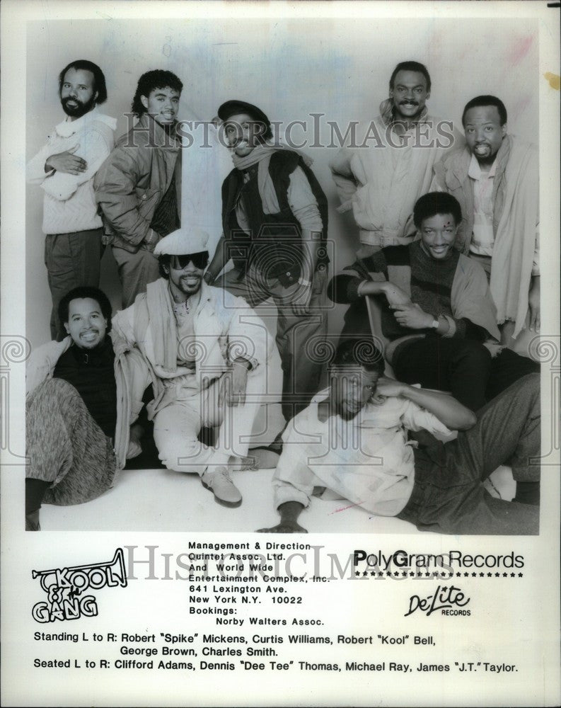 1985 Press Photo KOOL &amp; THE GANG - Historic Images