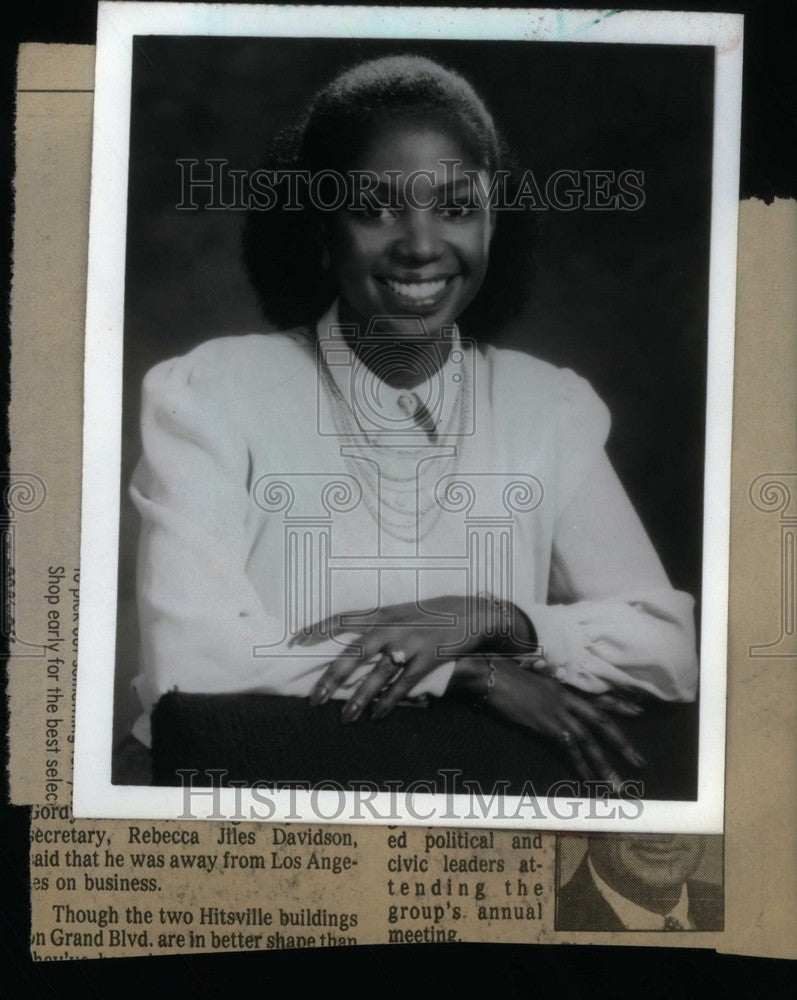 1987 Press Photo Blenda Wilson - Historic Images