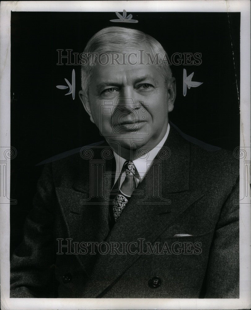 1950 Press Photo Charles E Wilson American Businessman - Historic Images