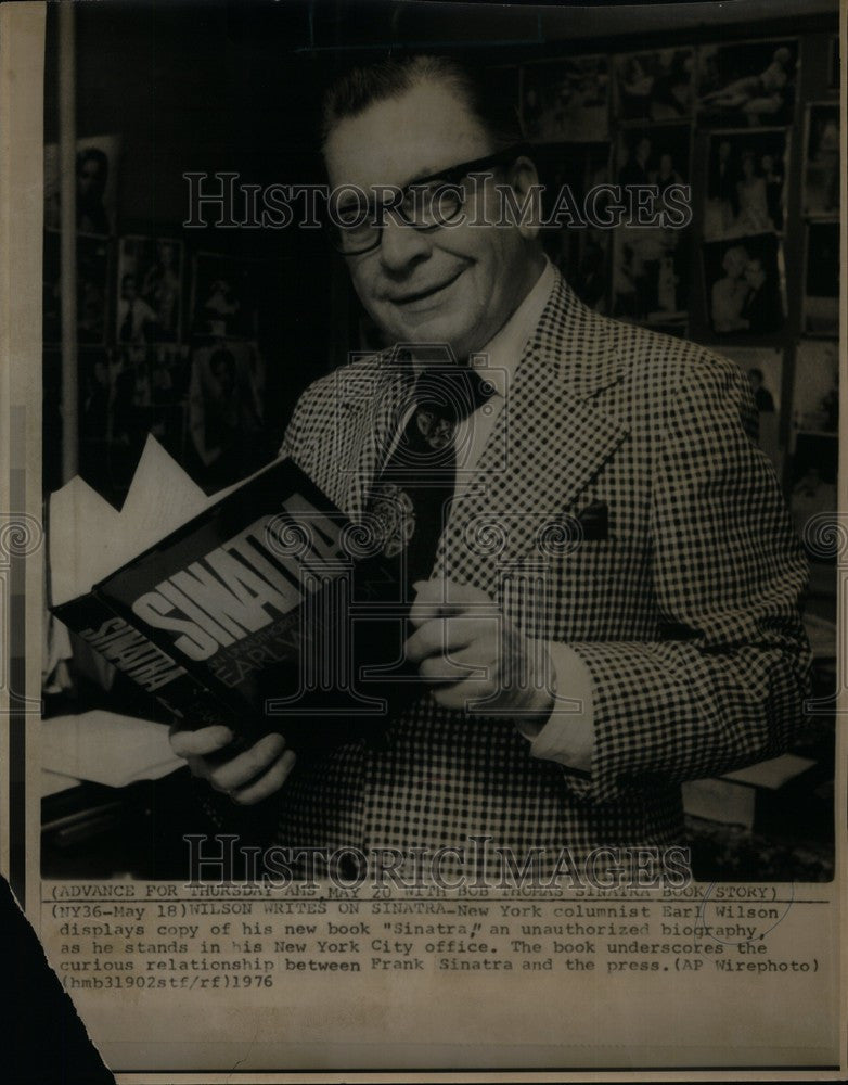 1987 Press Photo earl wilson journalist gossip columnis - Historic Images