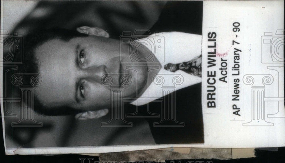 1991 Press Photo bruce willis actor producer musician - Historic Images