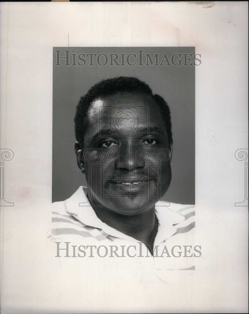 1989 Press Photo SAM WILLIAMS Boxing Referee - Historic Images