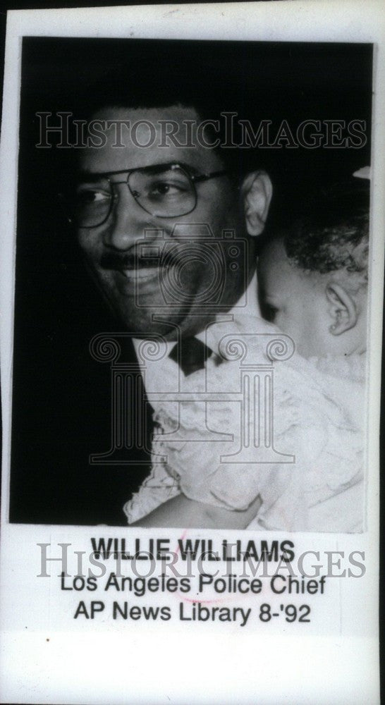 1992 Press Photo Willie L. Williams - Historic Images