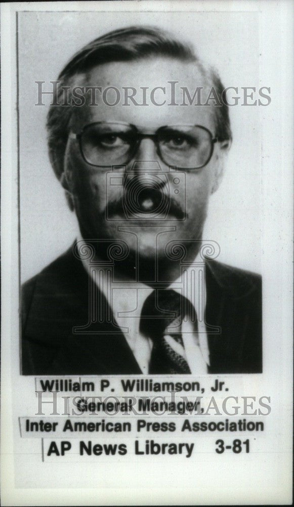 Press Photo William P. Williamson Jr. - Historic Images
