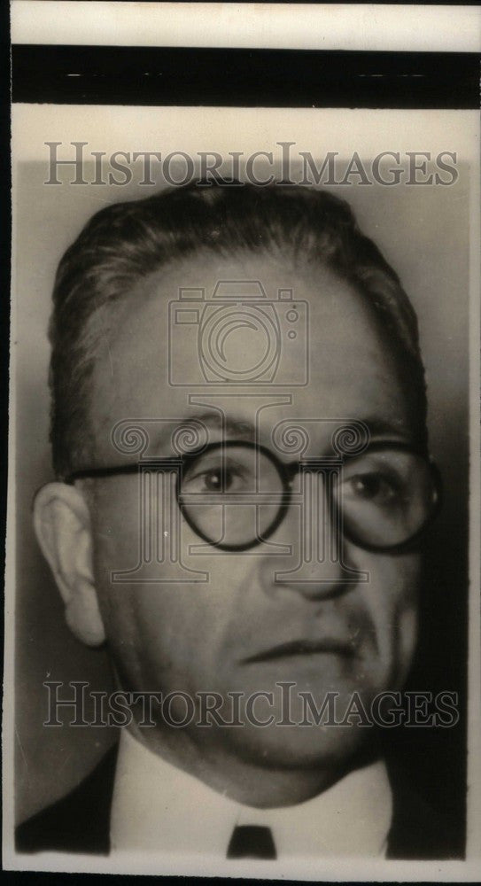 1938 Press Photo George Vernard  Financial Scandal - Historic Images