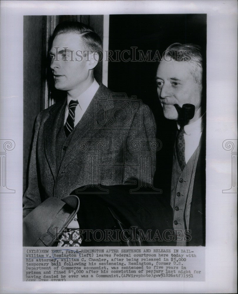 1951 Press Photo William Walter Remington - Historic Images