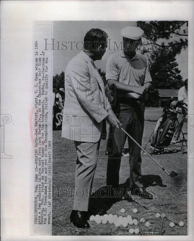1969 Press Photo Ken Venturi Jack Burke Jr. golf - Historic Images