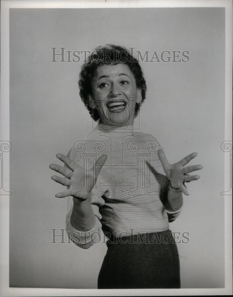 1957 Press Photo Her Nibs Georgia Gibbs Singing TV Show - Historic Images