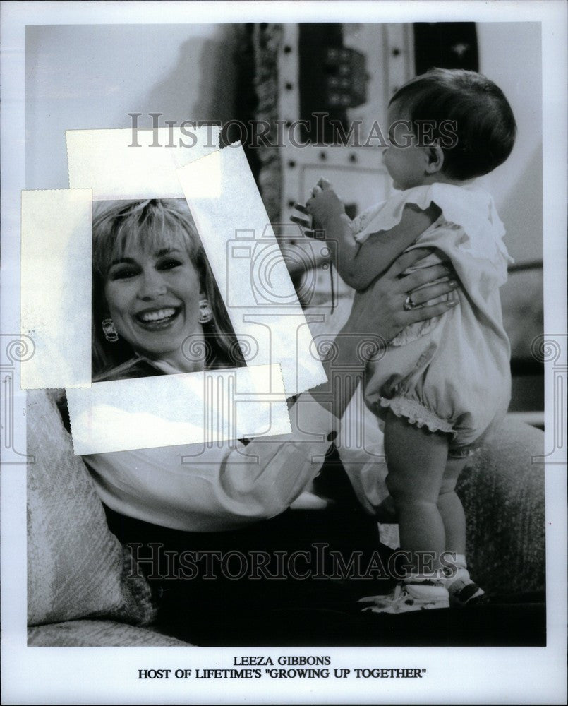 1991 Press Photo Leeza Gibbons Host Growing Up Together - Historic Images