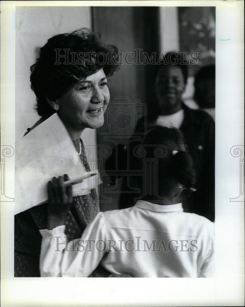 1985 Press Photo Esther Eggertsen Peterson Advocate - Historic Images