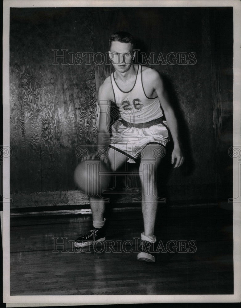 1953 Press Photo wayne university basketball team - Historic Images