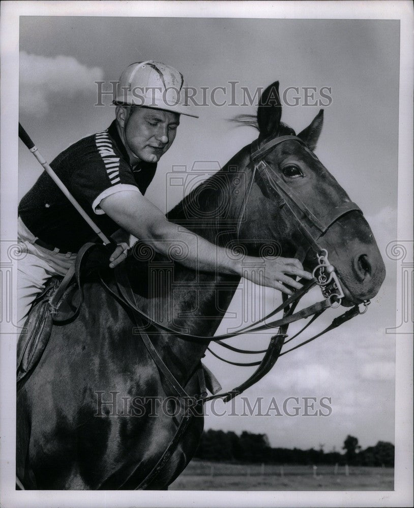 1956 Press Photo Bob Peterson Equestrian - Historic Images