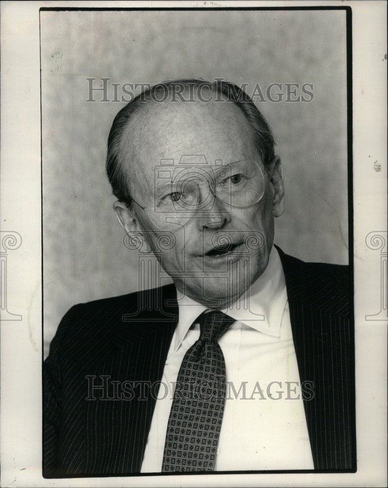 1981 Press Photo Donald Petersen  Ford Chairman - Historic Images