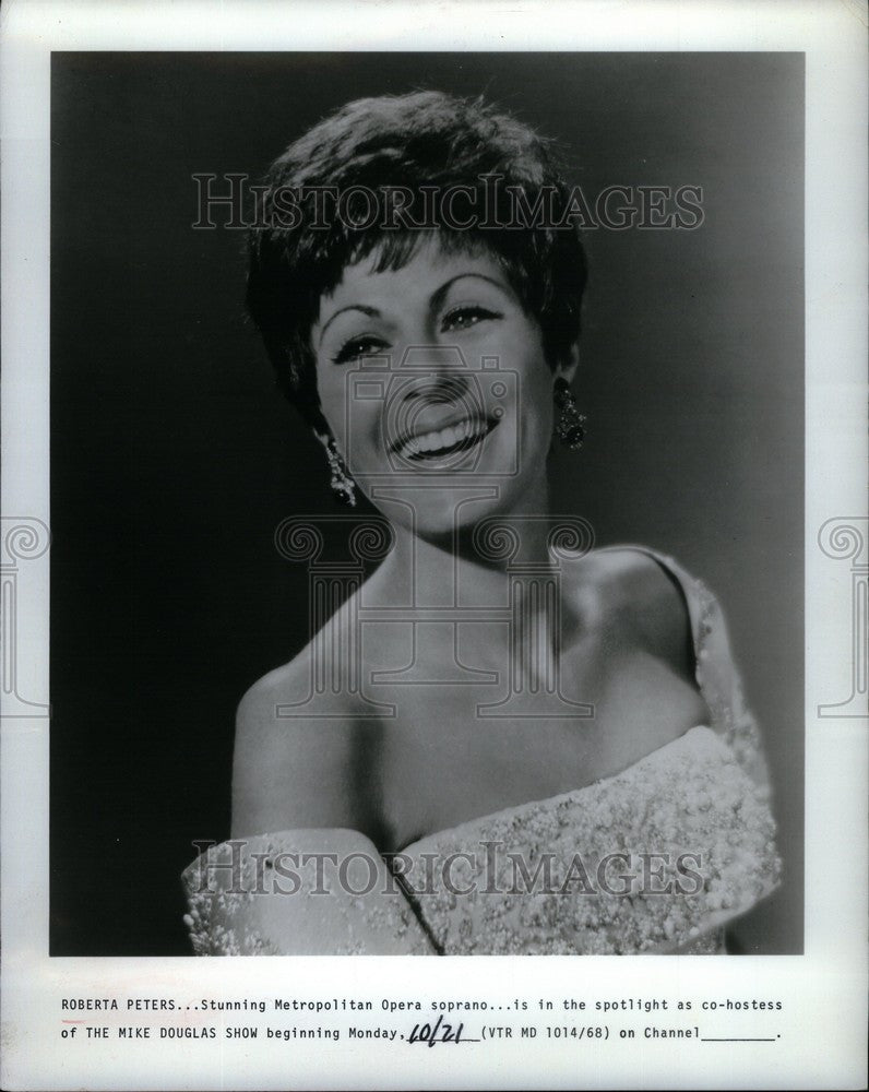 1968 Press Photo roberta peters opera soprano - Historic Images