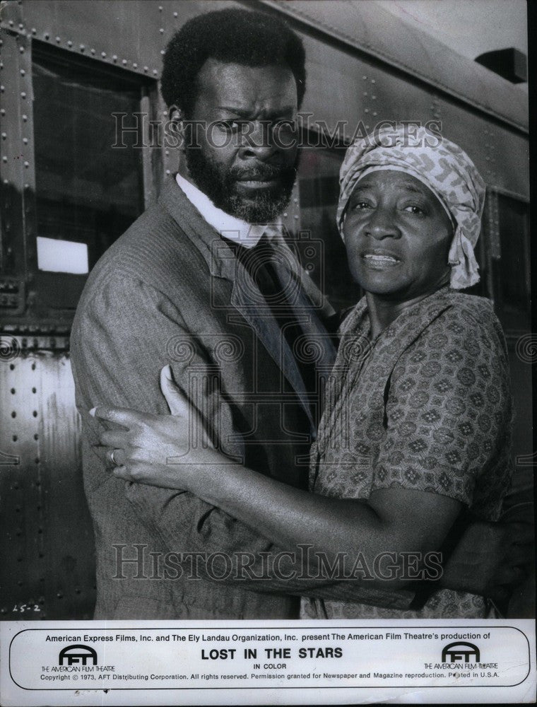 1974 Press Photo Brock Peters actor Lost Stars film - Historic Images