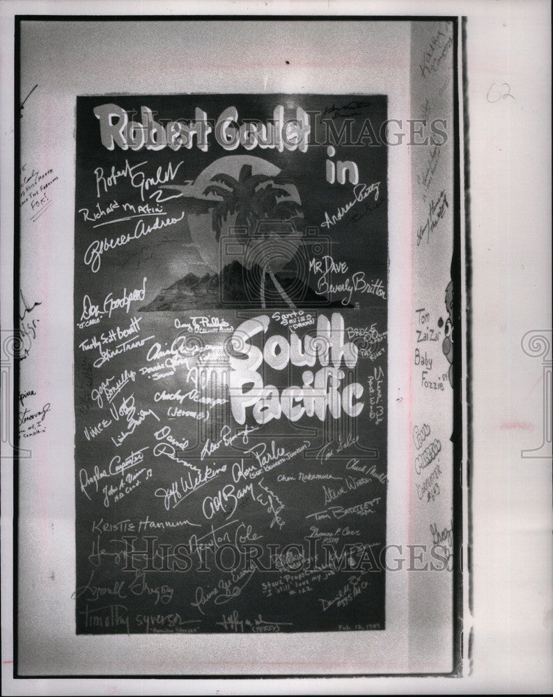 1989 Press Photo South Pacific poster Robert Goulet - Historic Images