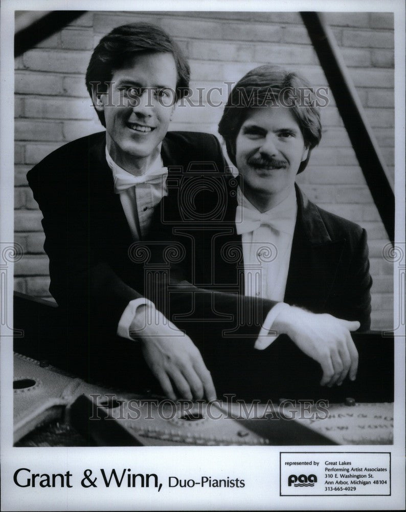 1983 Press Photo Cameron Grant James Winn Duo Pianists - Historic Images