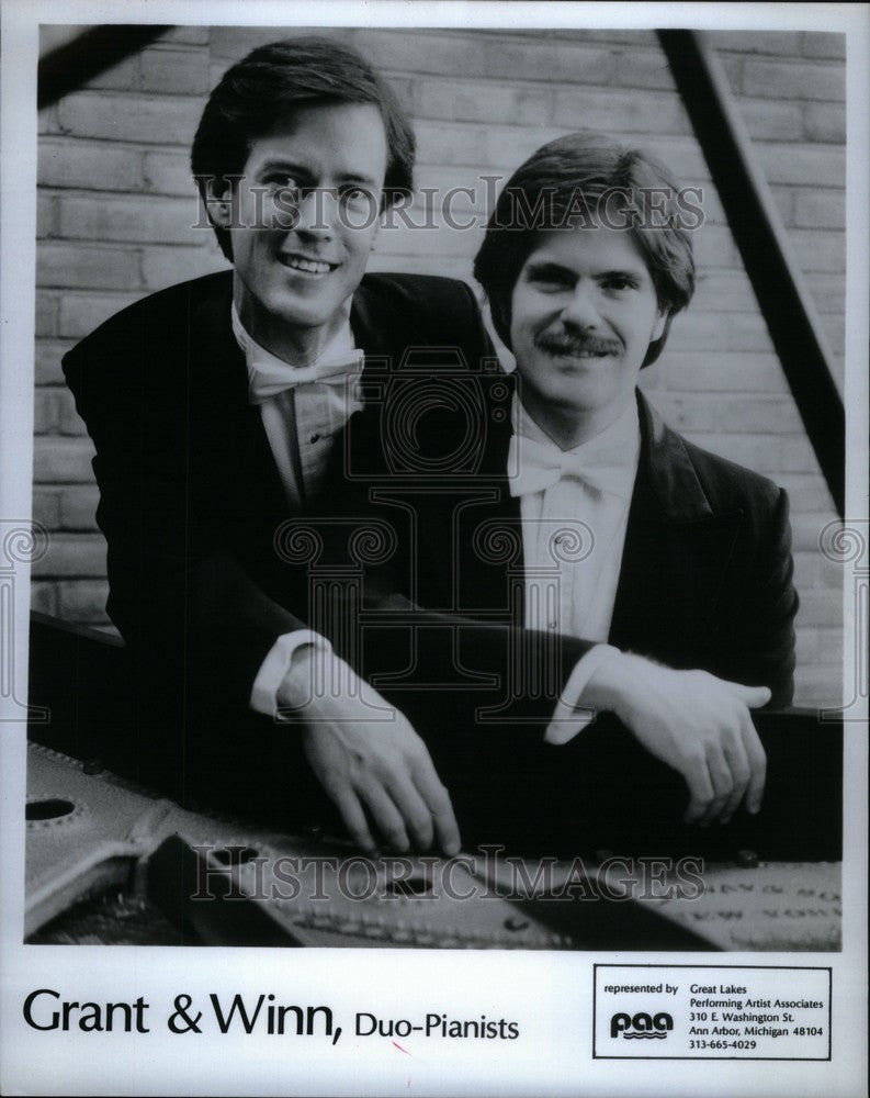 1988 Press Photo grant &amp; winn duo pianists - Historic Images