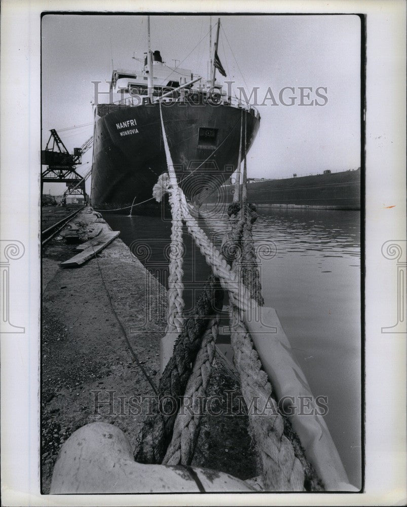 1978 Press Photo The Nantri - first foreign ship - Historic Images