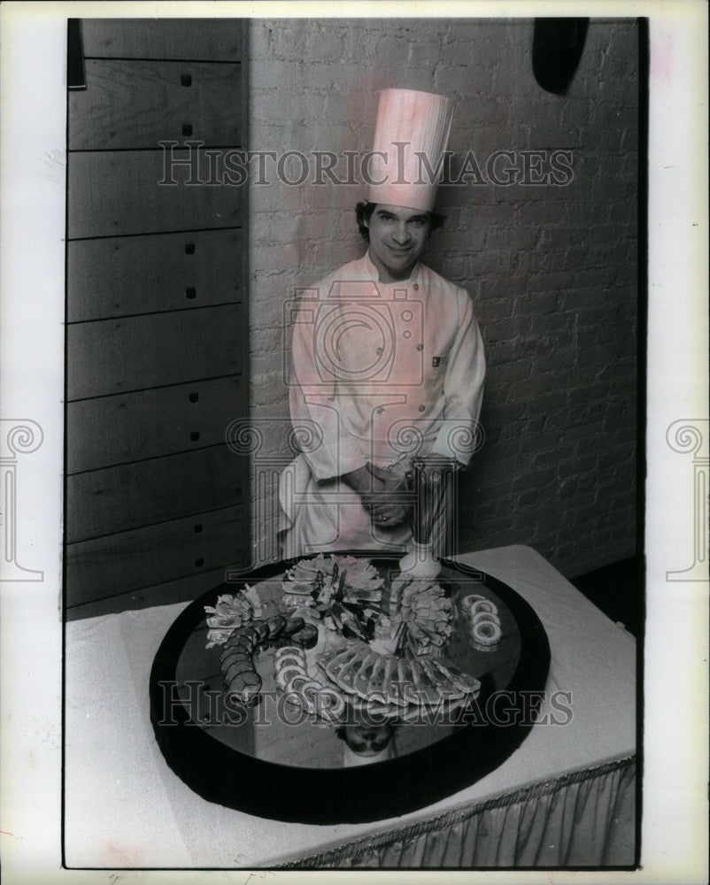 1985 Press Photo chef polcyn chef  american - Historic Images