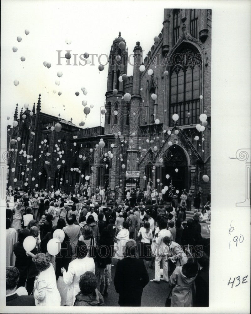 1981 Press Photo Fort Street Presbyterian Church - Historic Images