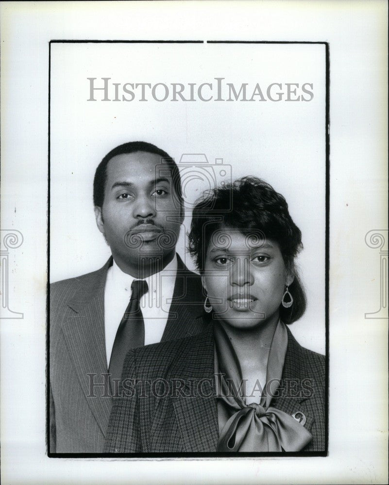 1986 Press Photo Ricardo Cheryl Solomon - Historic Images