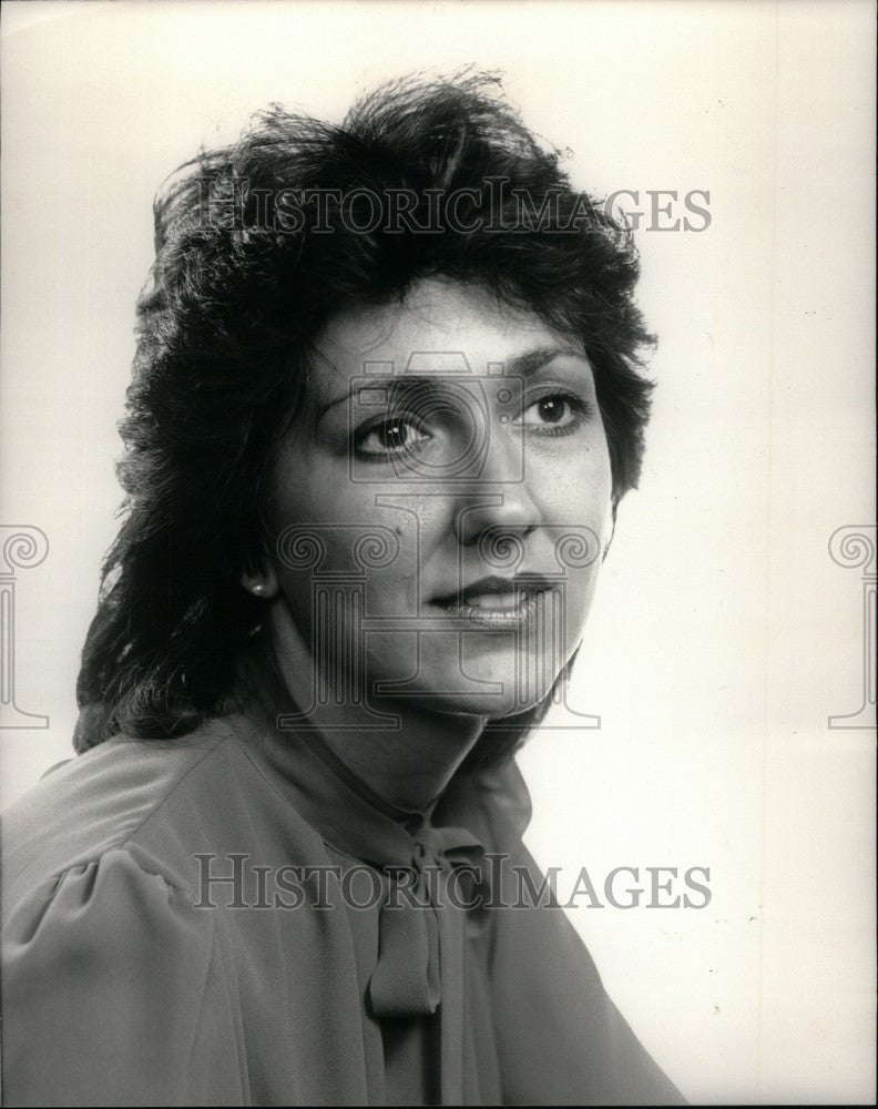 1983 Press Photo Liz Somerville CKLW Traffic Reporter - Historic Images