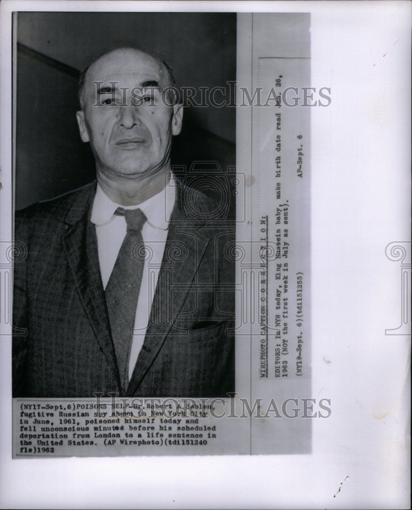 1962 Press Photo Robert Sablen Spy Russia - Historic Images