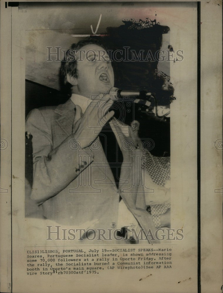 1975 Press Photo mario soares politician portuguese - Historic Images