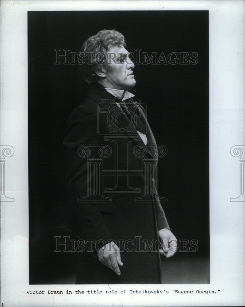 1985 Press Photo V Braun Canadian Operatic Baritone - Historic Images