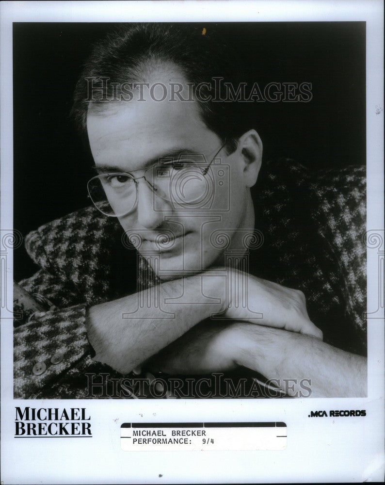 1988 Press Photo Michael Brecker Jazz Saxophonist - Historic Images