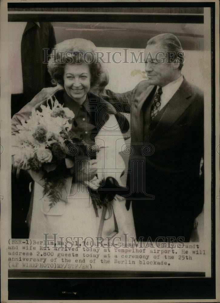 1974 Press Photo Willy Brandt West Germany Chancellor - Historic Images