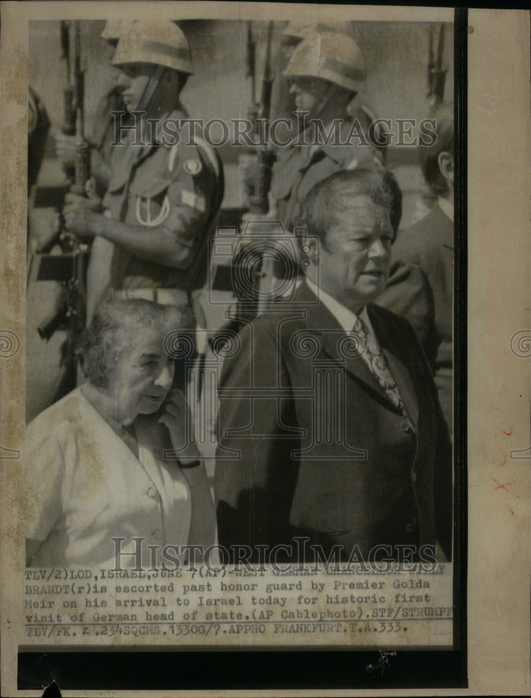 1973 Press Photo Willy Brandt German Politician - Historic Images