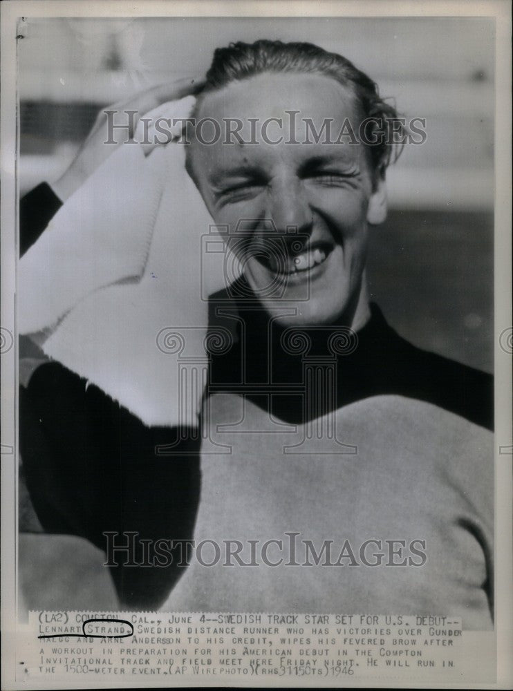 1946 Press Photo Lennart Strand - Historic Images