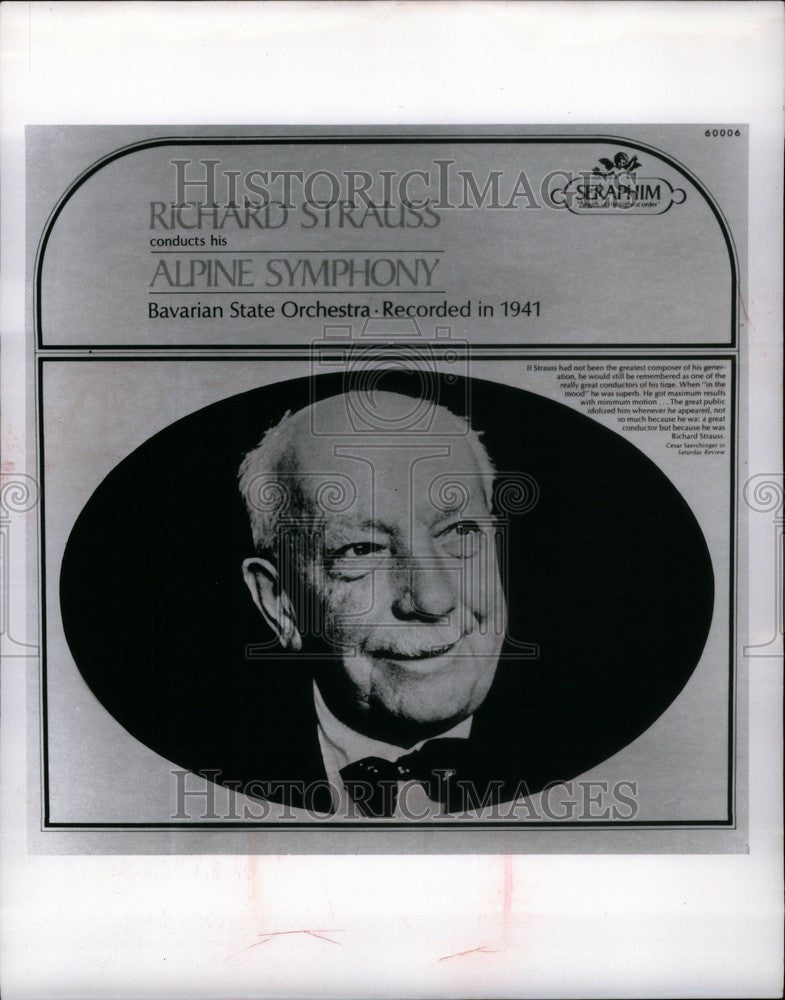 1966 Press Photo Richard Strauss Alpine Symphony - Historic Images