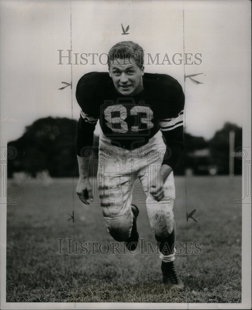 1950 Press Photo Don Stonesifer Wide Receiver - Historic Images