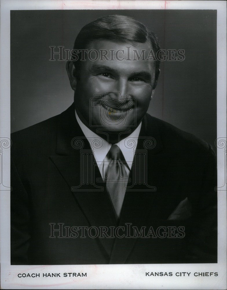 1971 Press Photo Kansas City Chiefs Hank Stram - Historic Images