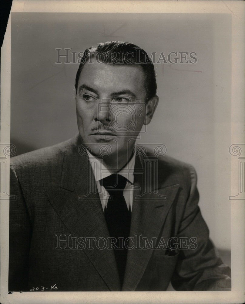 1953 Press Photo George Brent Actor Affairs State - Historic Images