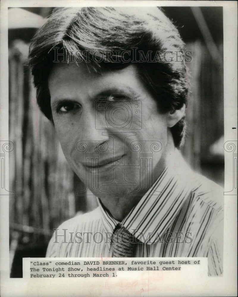 Press Photo Comedian David Brenner &quot;Class&quot; - Historic Images