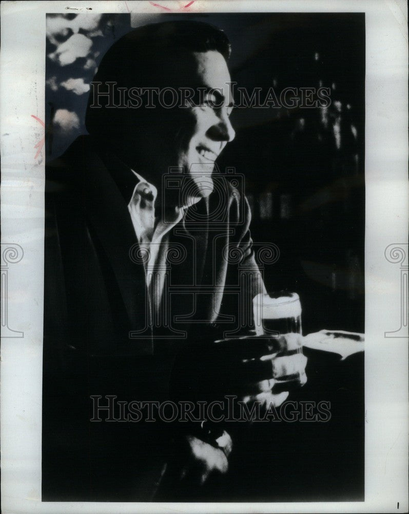 1971 Press Photo Jimmy Breslin American journalist - Historic Images