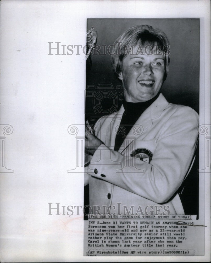 1965 Press Photo Carol Sorenson Arizona State - Historic Images