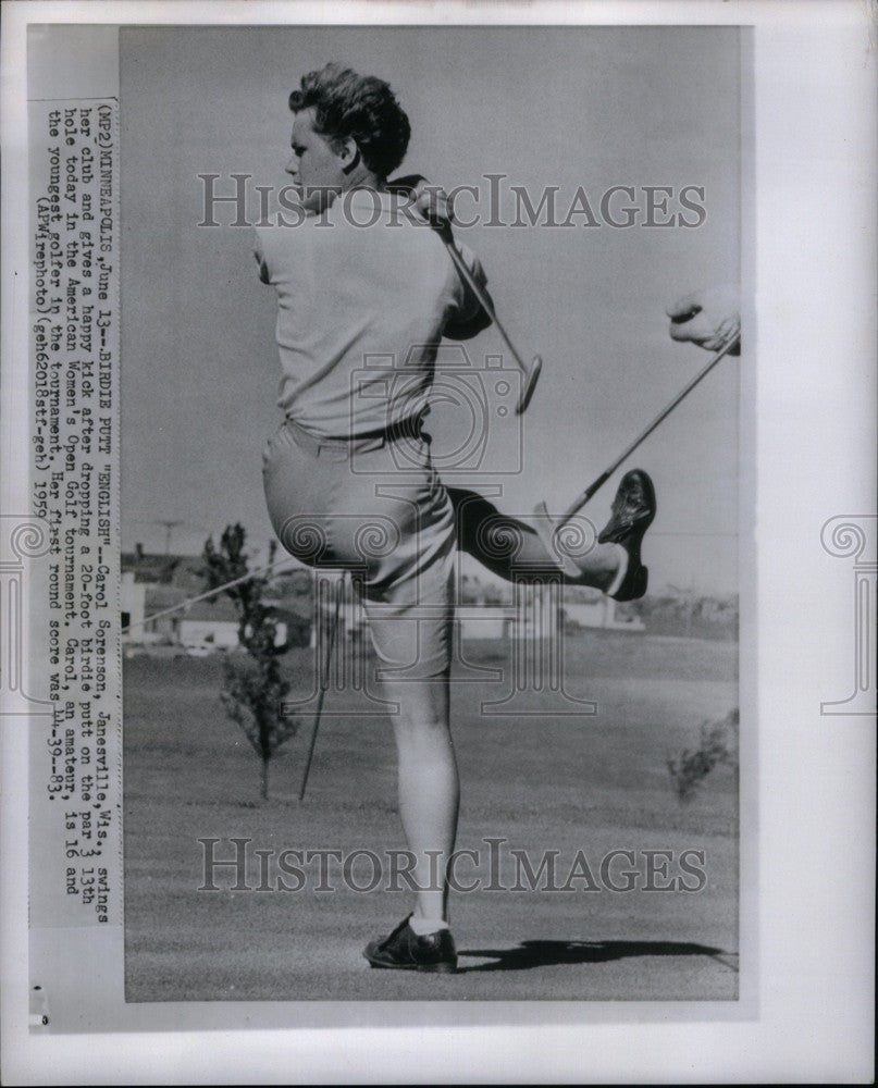 1960 Press Photo Carol Sorenson amateur Women Open Golf - Historic Images