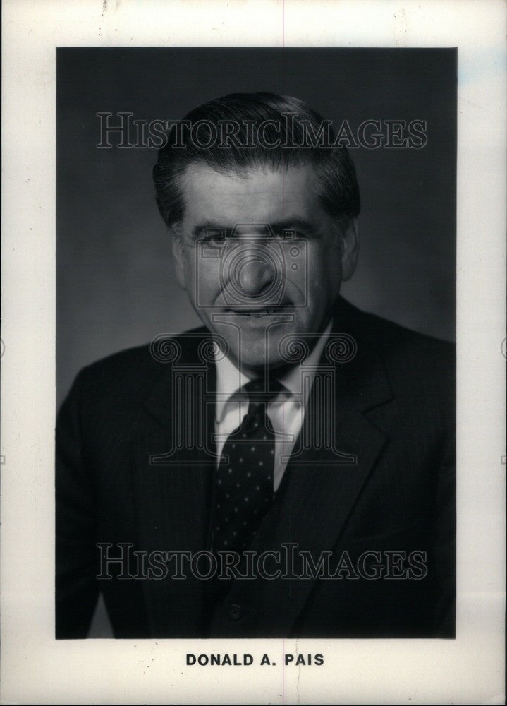 1991 Press Photo Donald Pais General Motors Detroit - Historic Images