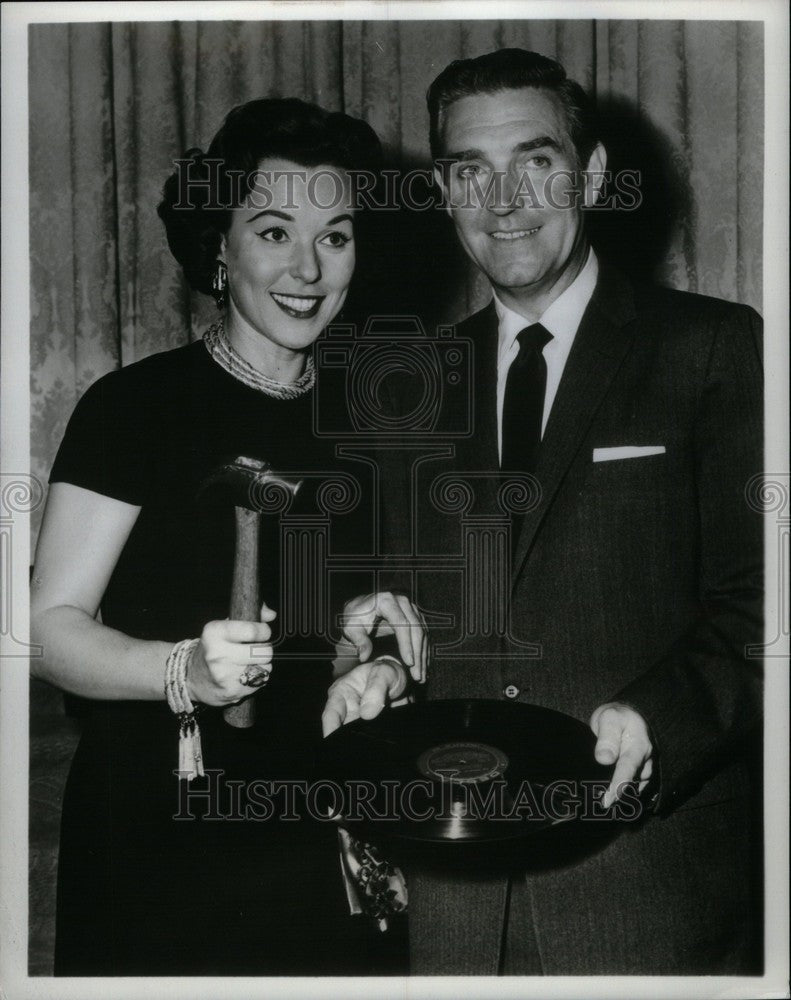 1958 Press Photo Bess Myerson Hostess The Big Payoff - Historic Images