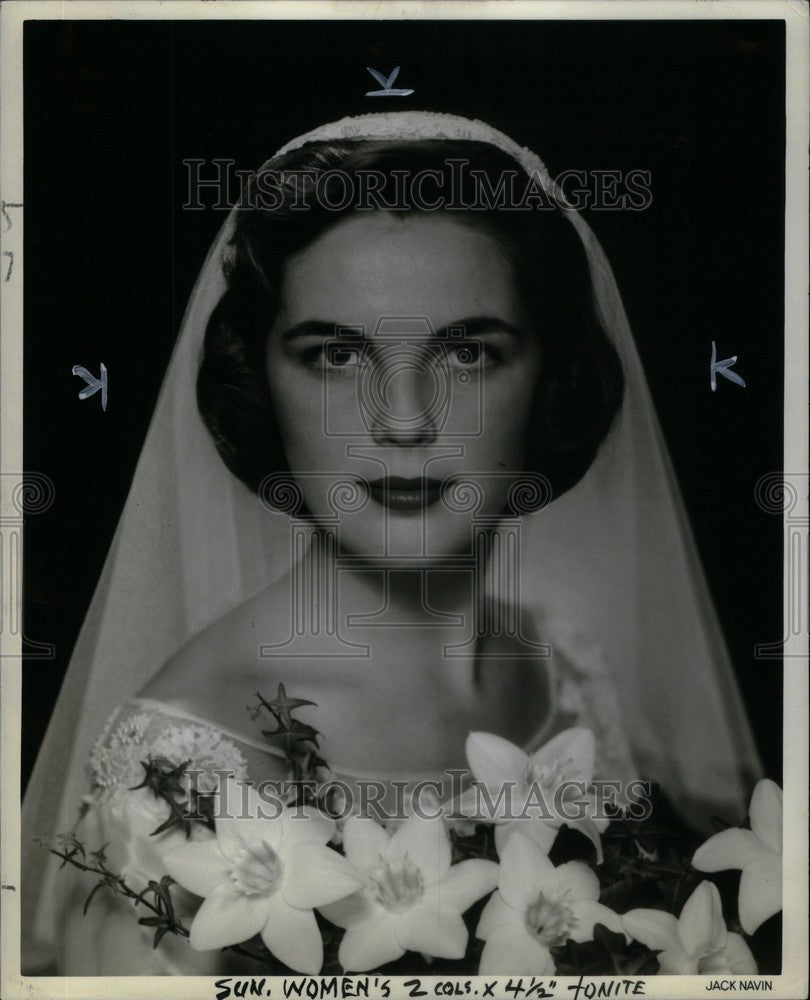 1958 Press Photo Mrs. Peter Buckley Paddock - Actress - Historic Images