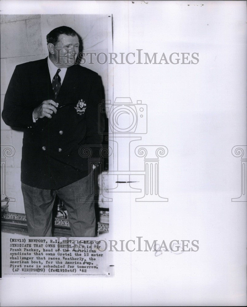 1962 Press Photo Sir Frank Packer - Historic Images