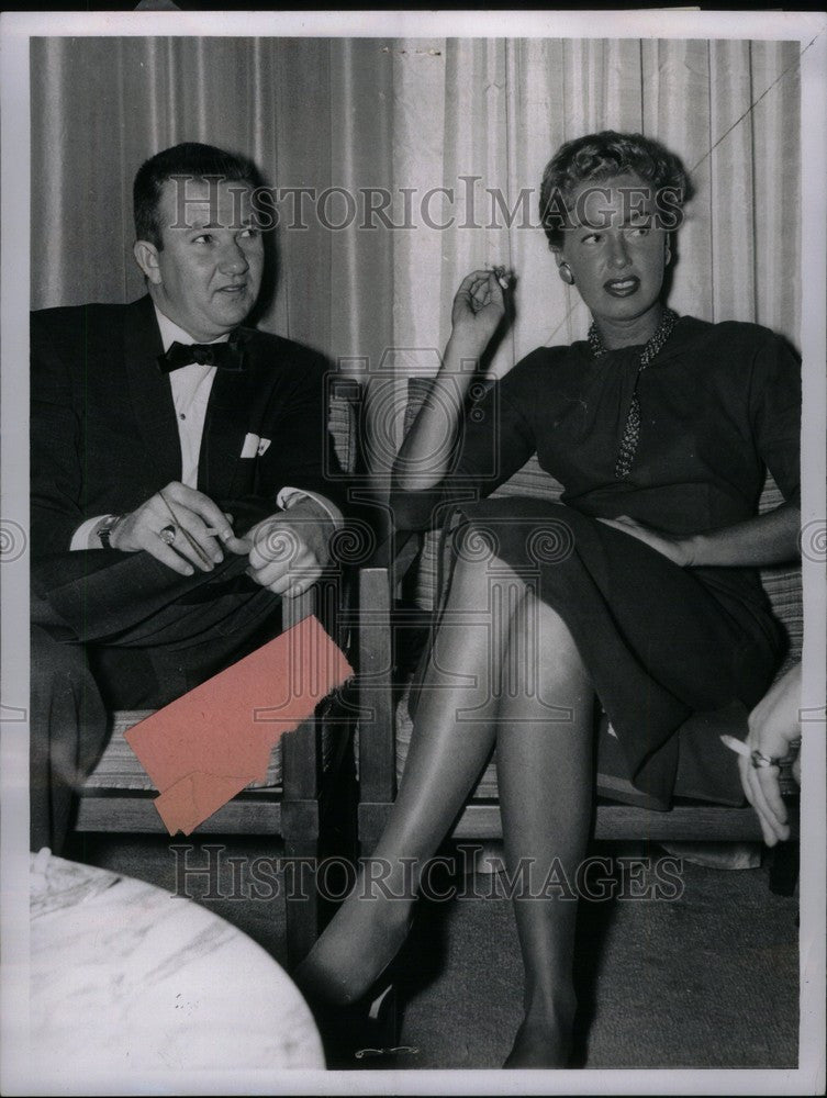 1957 Press Photo William Packer Jr Debbie Donner - Historic Images