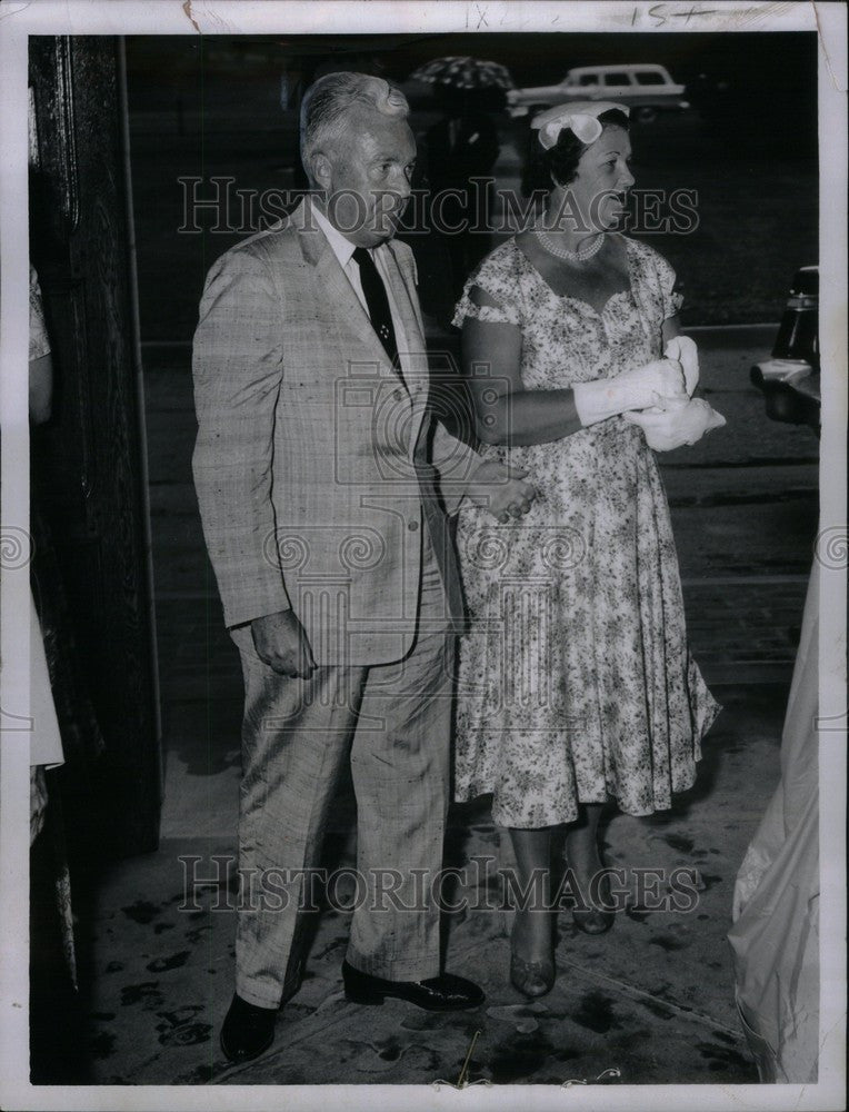 1956 Press Photo Mr. &amp; Mrs. Wm. Pocker - Historic Images