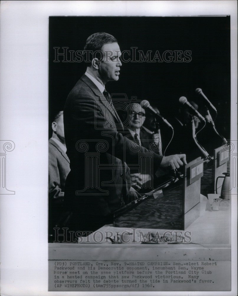 1968 Press Photo Robert democratic opponent incumbent - Historic Images